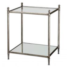  24282 - Uttermost Gannon Mirrored Glass End Table